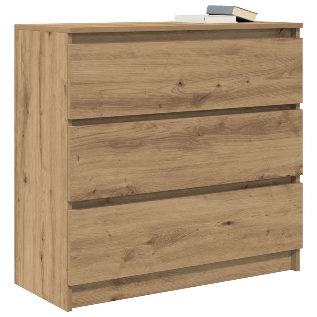 skænk 80x35x76 cm konstrueret træ kunsteg