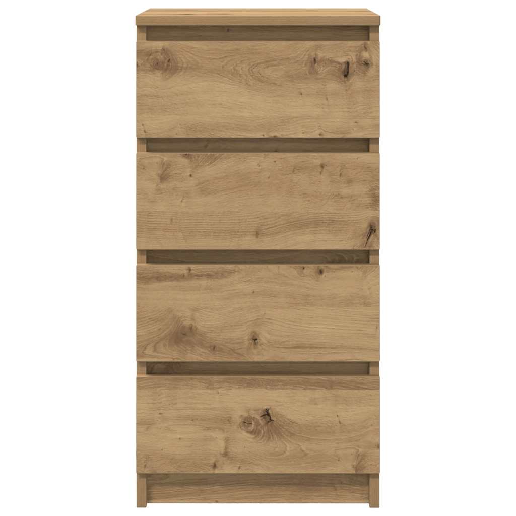 skænk 37,5x35x76 cm konstrueret træ kunsteg
