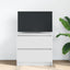tv-bord 60x35x54 cm konstrueret træ hvid