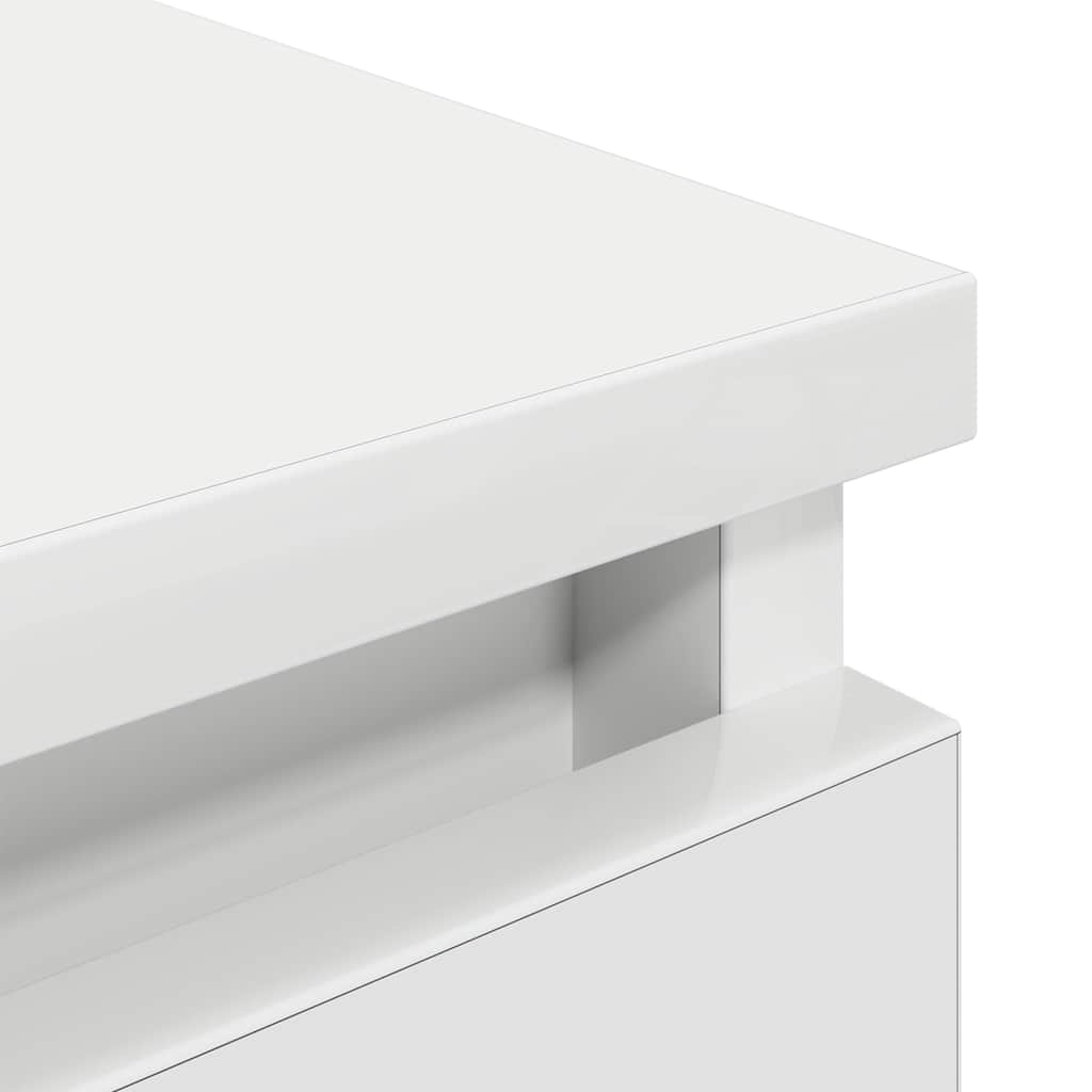 tv-bord 60x35x54 cm konstrueret træ hvid