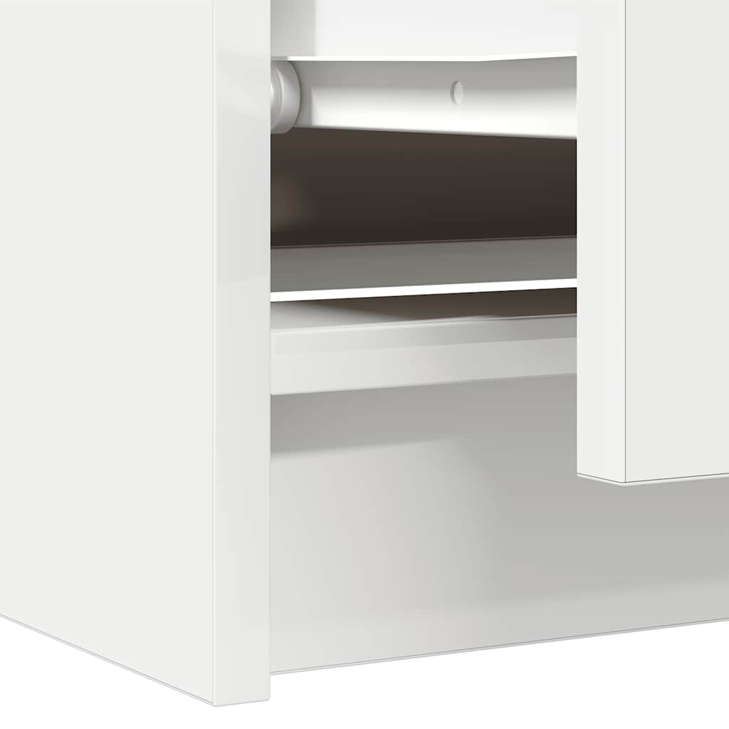 tv-bord 60x35x54 cm konstrueret træ hvid