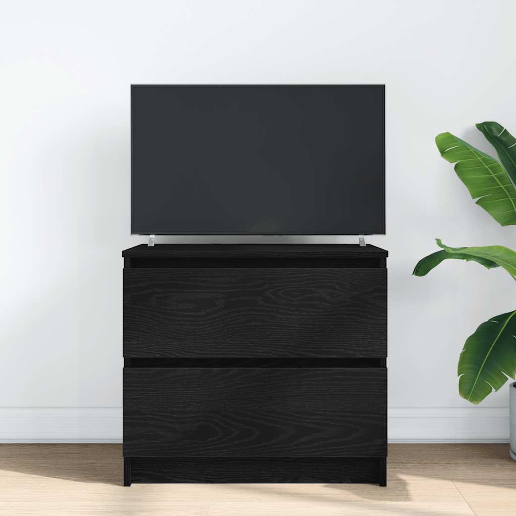 tv-bord 60x35x54 cm konstrueret træ sort