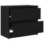 tv-bord 60x35x54 cm konstrueret træ sort