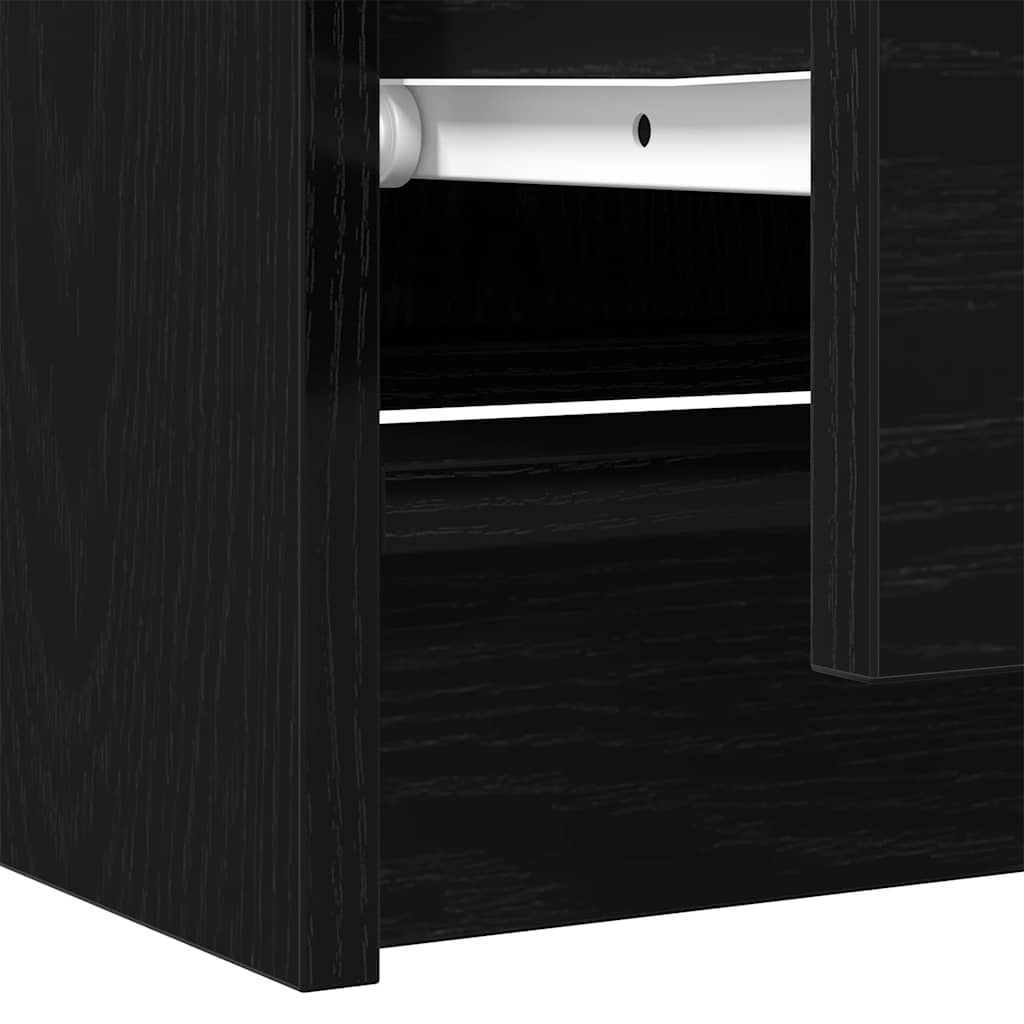 tv-bord 60x35x54 cm konstrueret træ sort