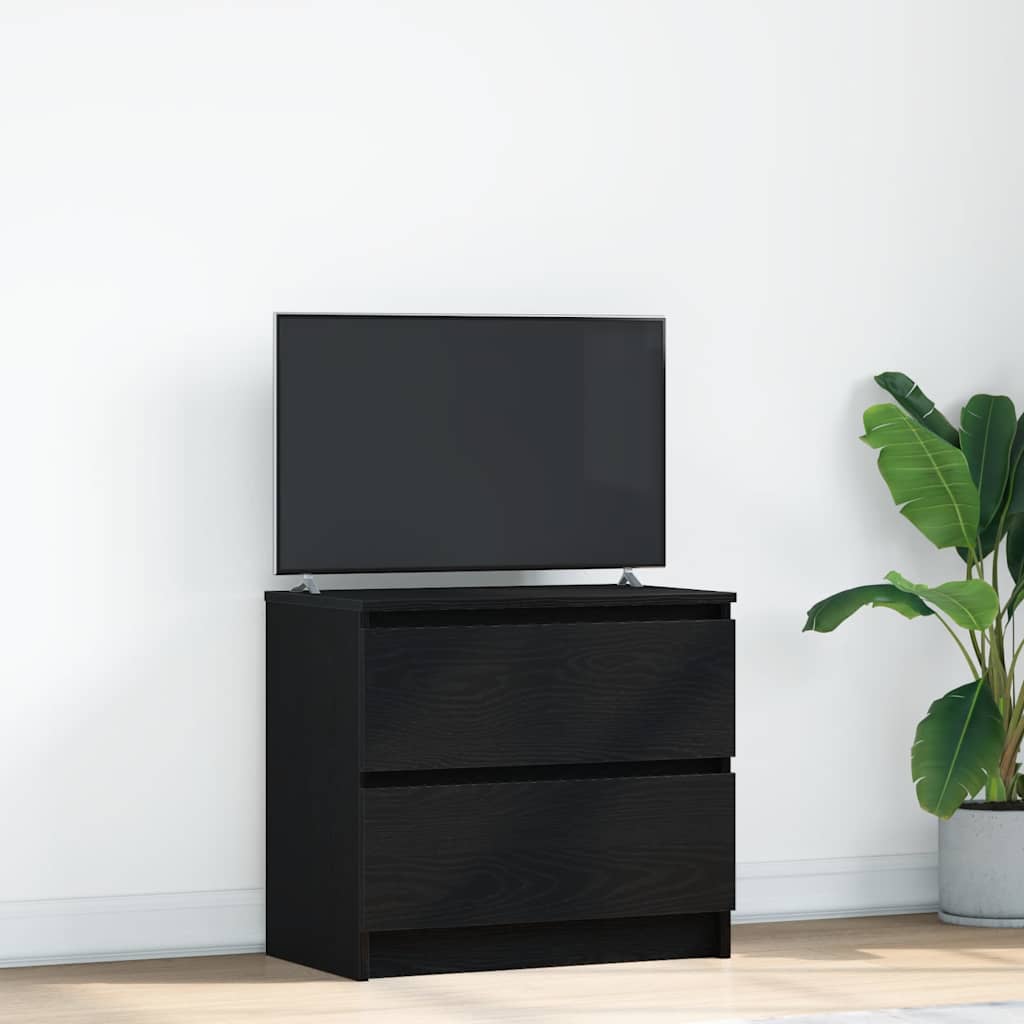 tv-bord 60x35x54 cm konstrueret træ sort