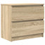 tv-bord 60x35x54 cm konstrueret træ sonoma-eg