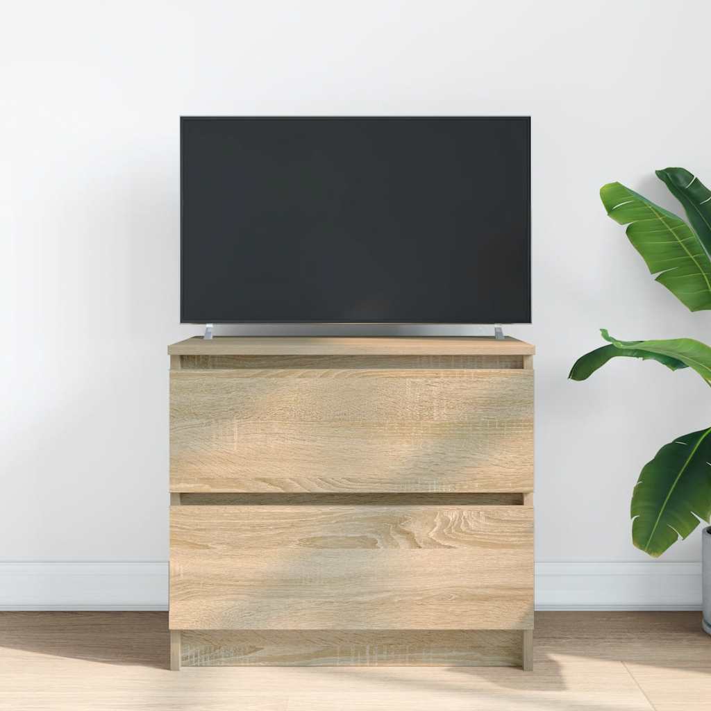 tv-bord 60x35x54 cm konstrueret træ sonoma-eg