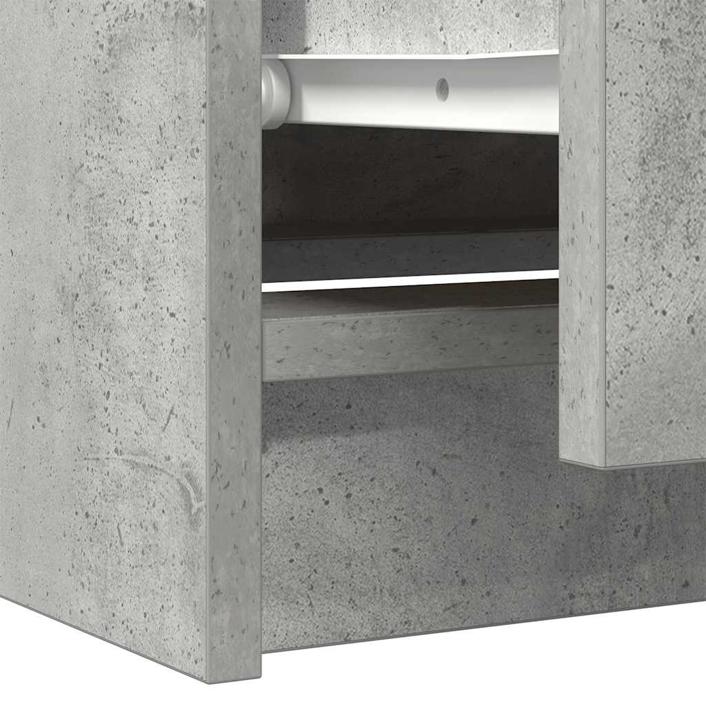 tv-bord 60x35x54 cm konstrueret træ betongrå