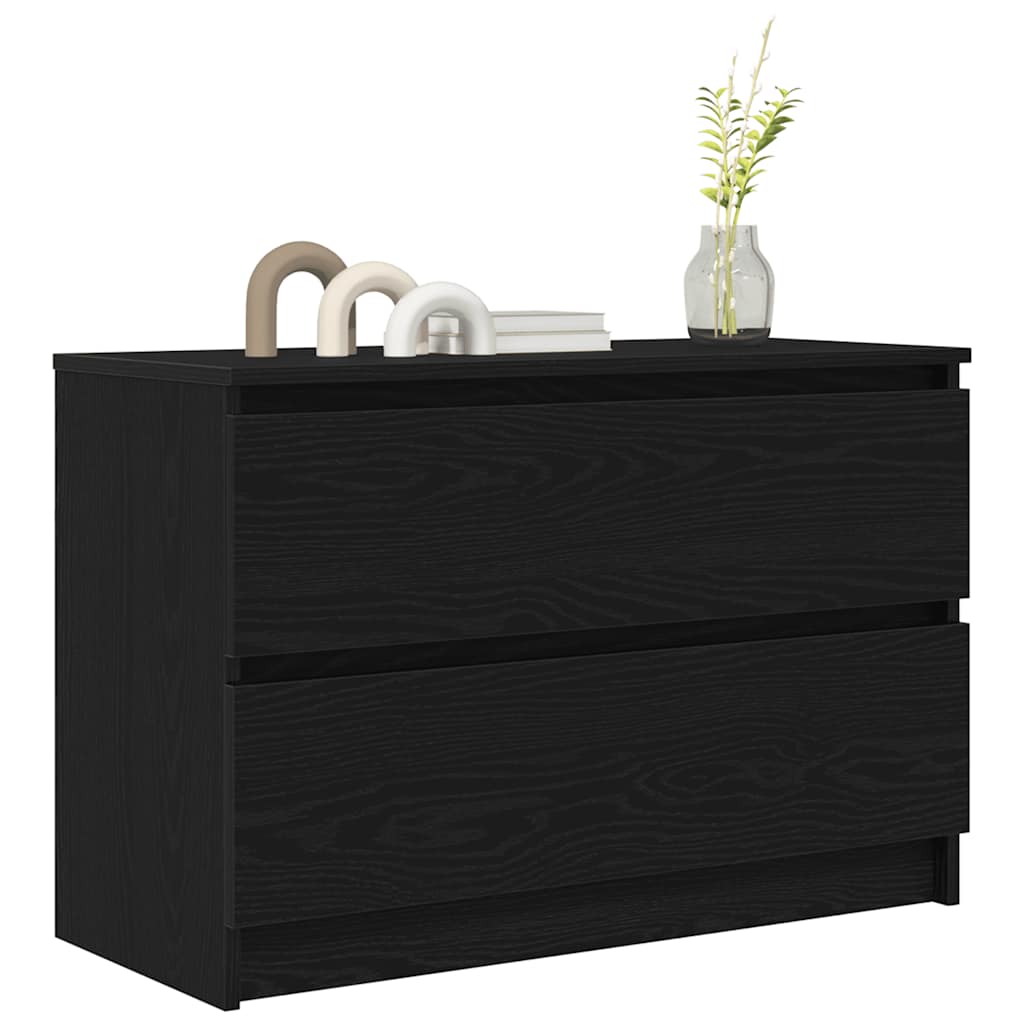 tv-bord 80x35x54 cm konstrueret træ sort