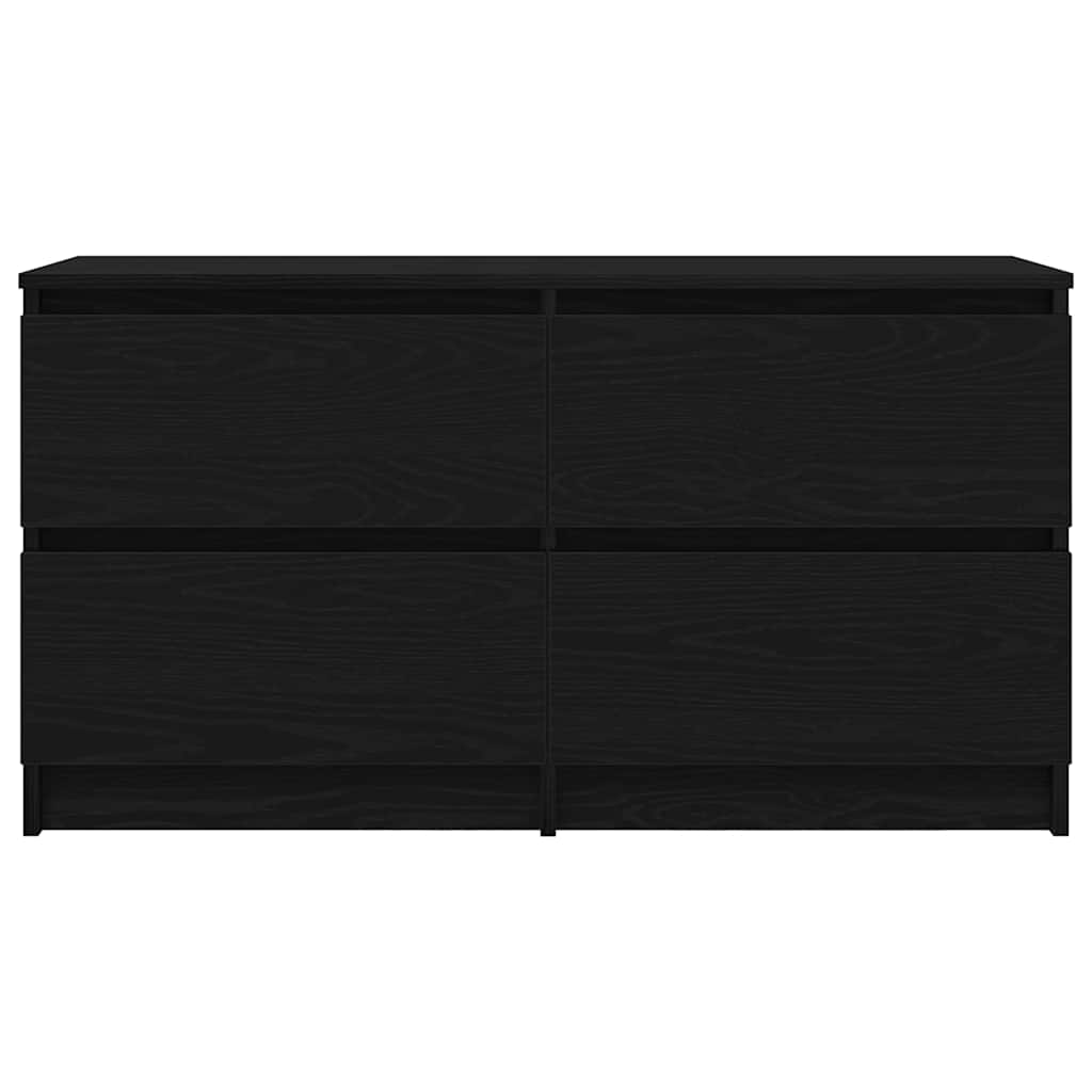 tv-bord 100x35x54 cm konstrueret træ sort