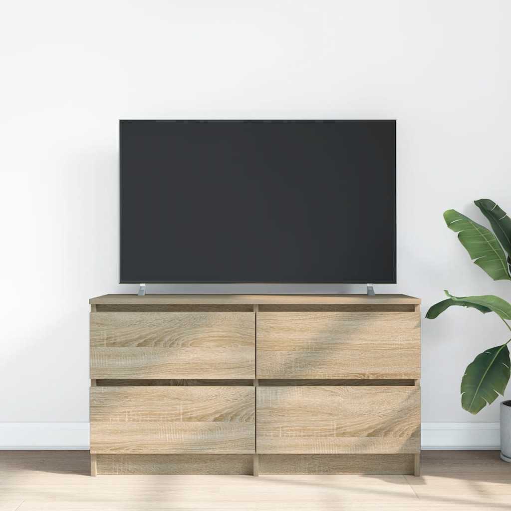 tv-bord 100x35x54 cm konstrueret træ sonoma-eg
