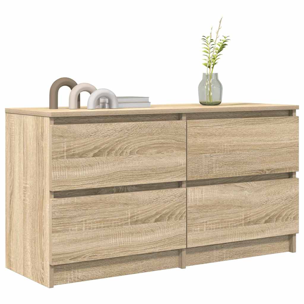 tv-bord 100x35x54 cm konstrueret træ sonoma-eg