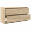 tv-bord 100x35x54 cm konstrueret træ sonoma-eg