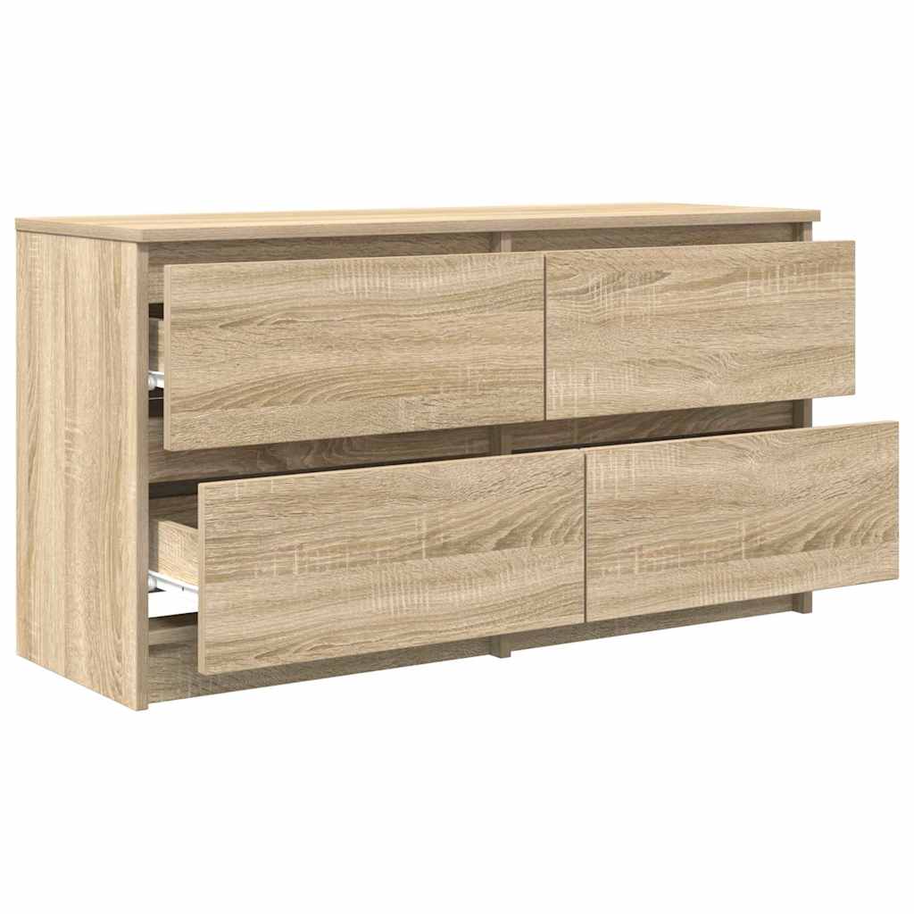 tv-bord 100x35x54 cm konstrueret træ sonoma-eg