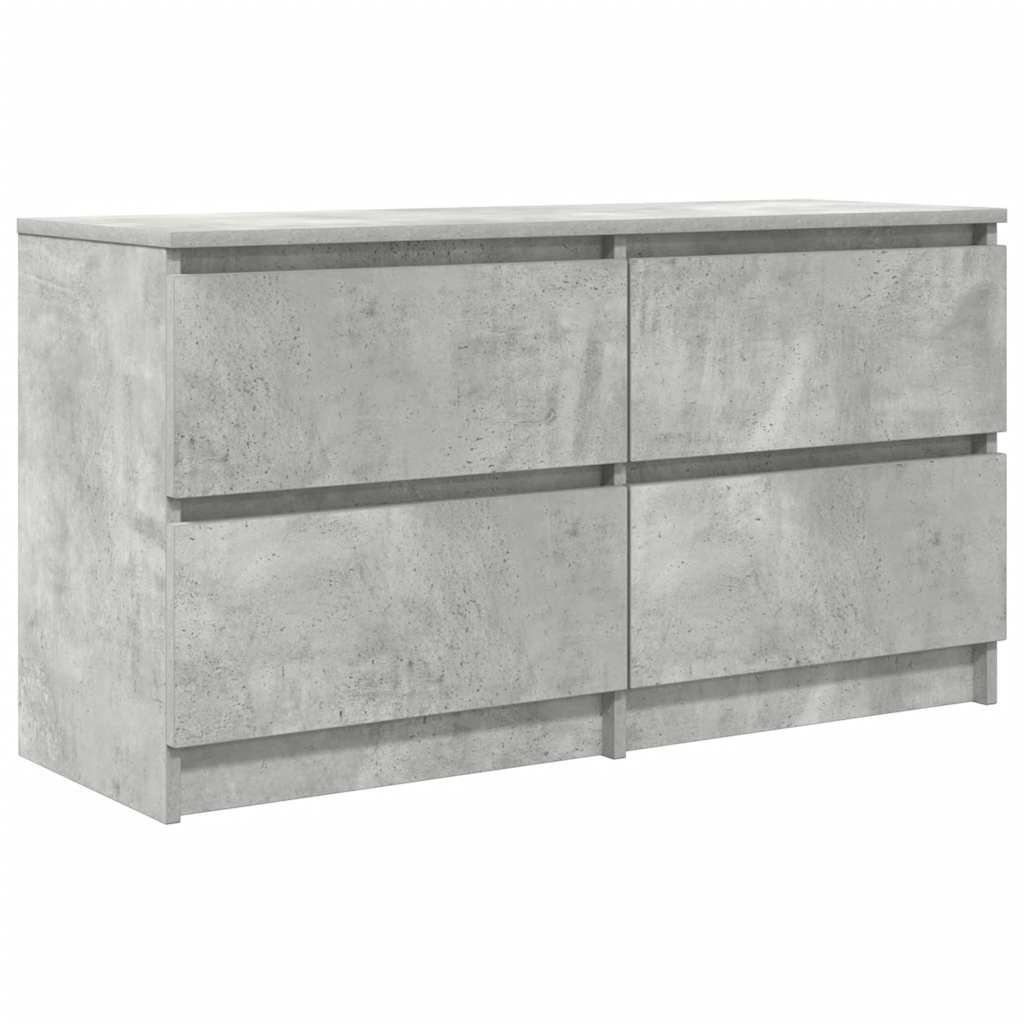 tv-bord 100x35x54 cm konstrueret træ betongrå