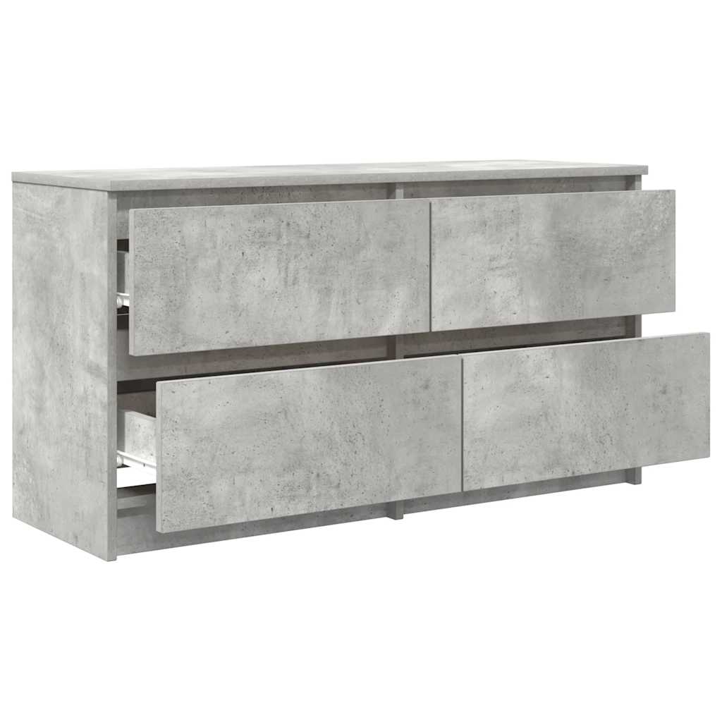 tv-bord 100x35x54 cm konstrueret træ betongrå