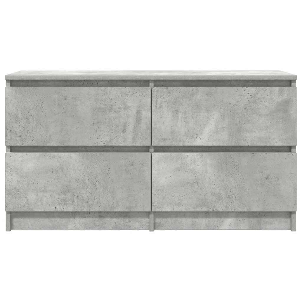 tv-bord 100x35x54 cm konstrueret træ betongrå