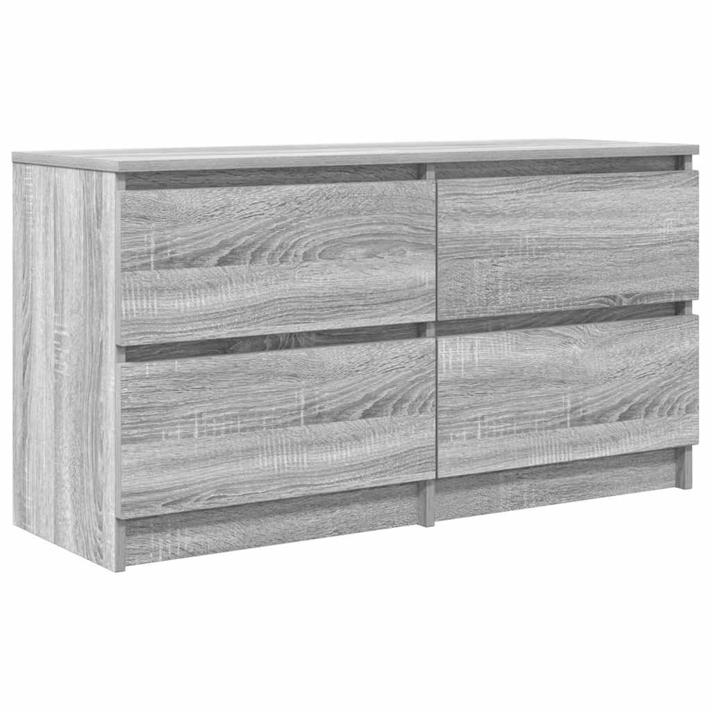 tv-bord 100x35x54 cm konstrueret træ grå sonoma-eg