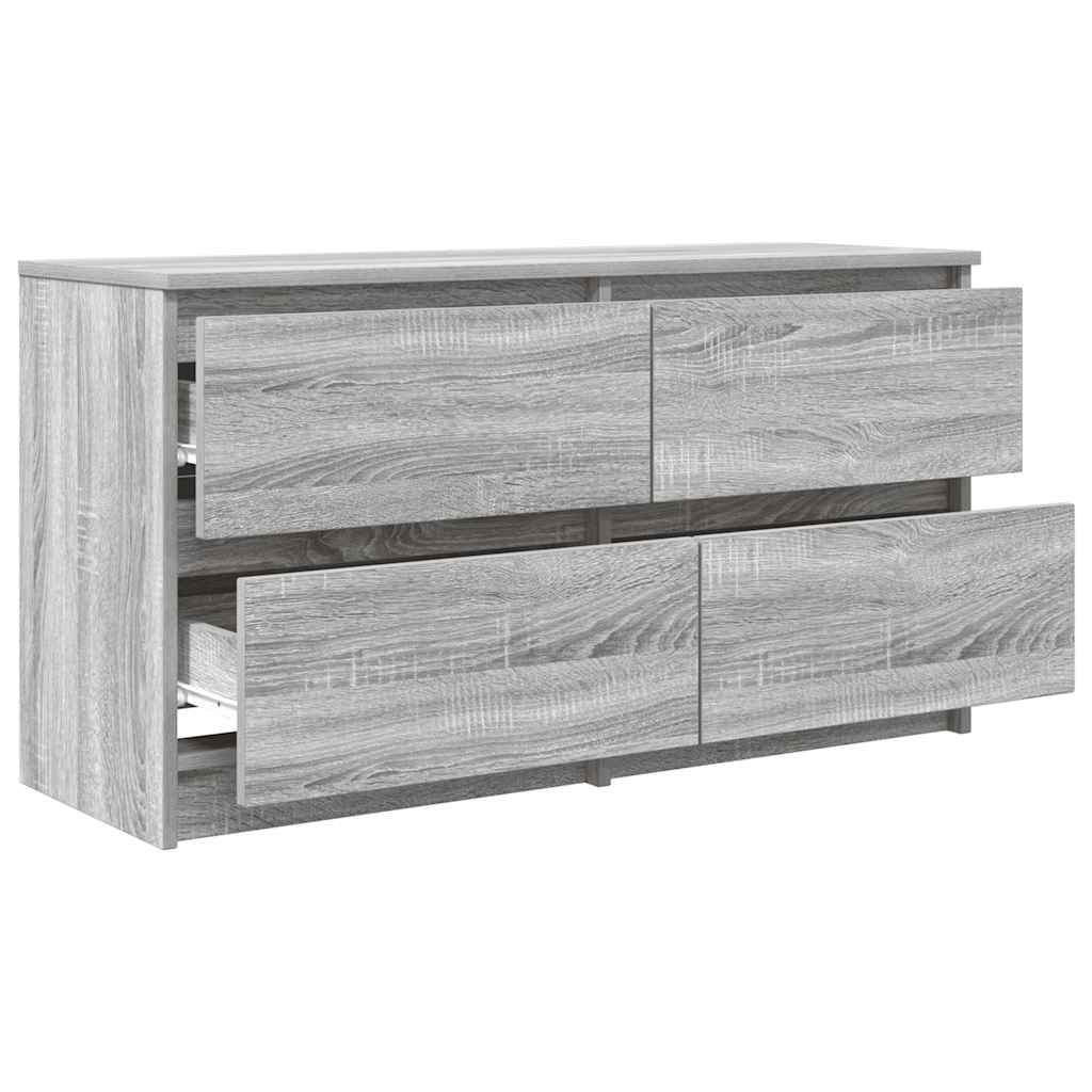 tv-bord 100x35x54 cm konstrueret træ grå sonoma-eg