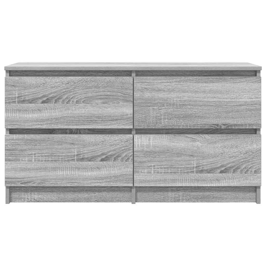 tv-bord 100x35x54 cm konstrueret træ grå sonoma-eg