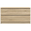 tv-bord 100x35x54 cm konstrueret træ sonoma-eg