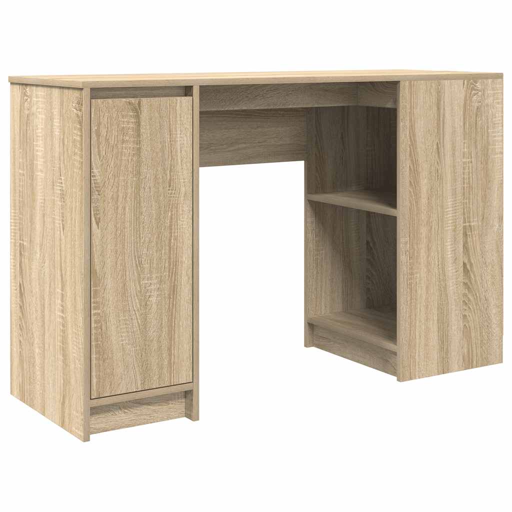 skrivebord 120x42x76 cm konstrueret træ sonoma-eg