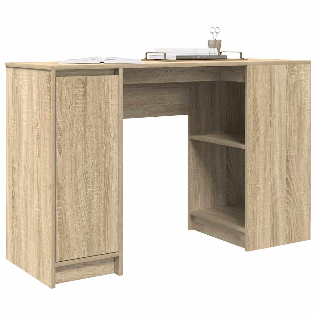 skrivebord 120x42x76 cm konstrueret træ sonoma-eg
