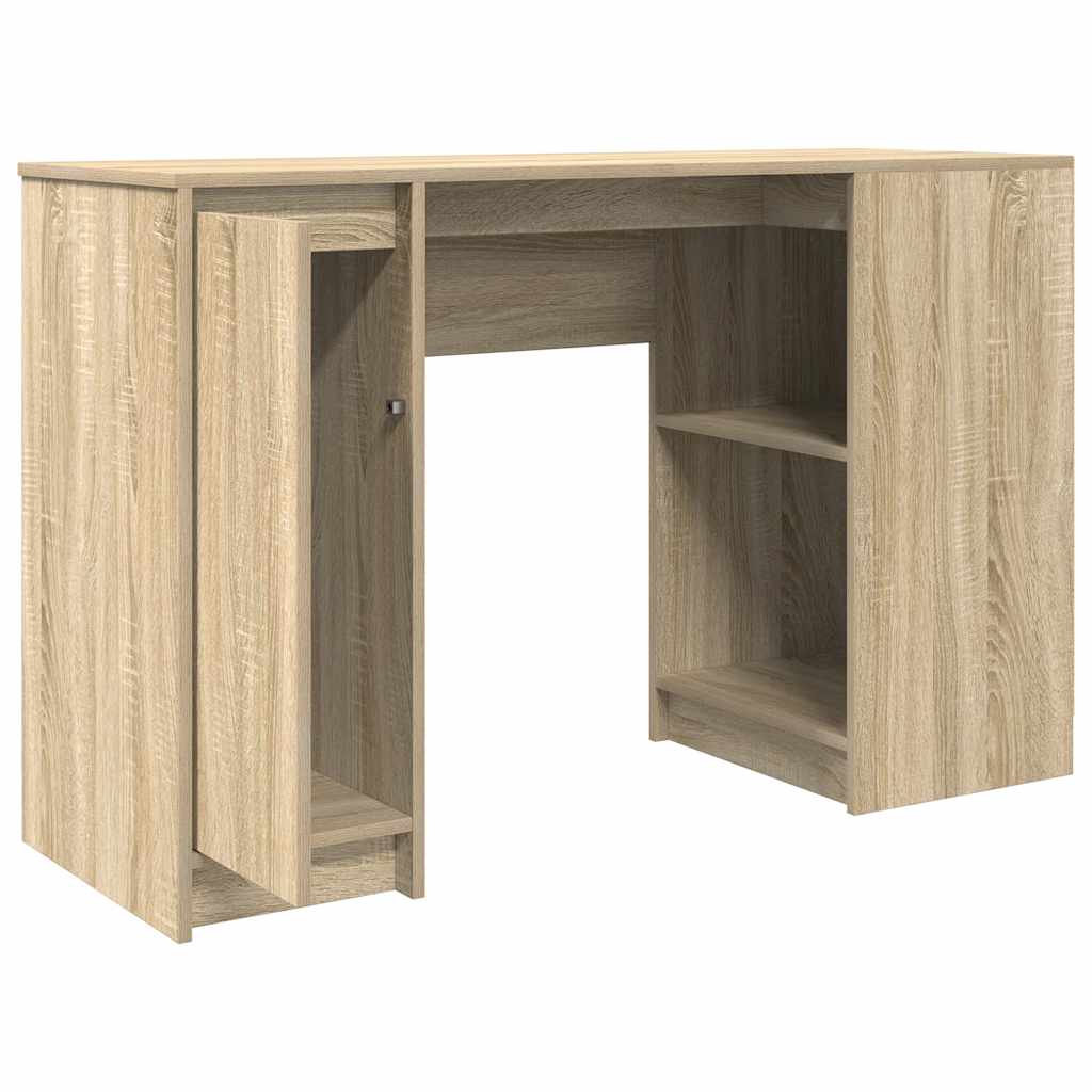 skrivebord 120x42x76 cm konstrueret træ sonoma-eg