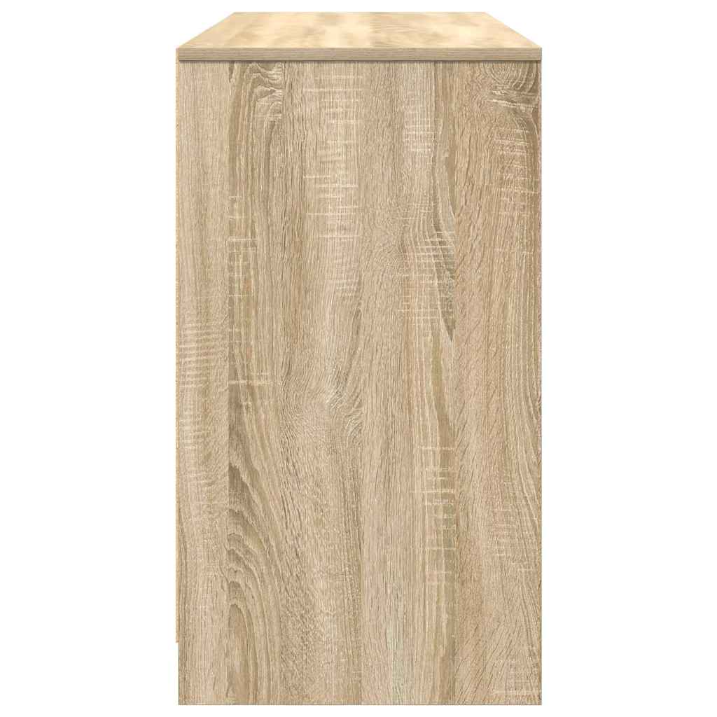 skrivebord 120x42x76 cm konstrueret træ sonoma-eg