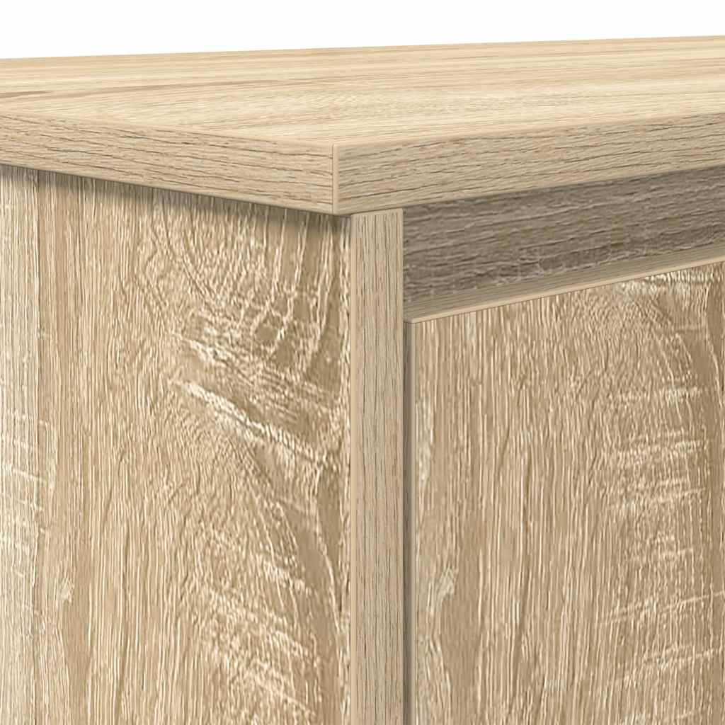 skrivebord 120x42x76 cm konstrueret træ sonoma-eg