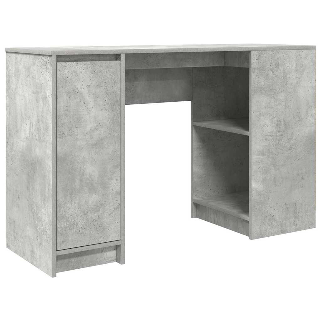 skrivebord 120x42x76 cm konstrueret træ betongrå