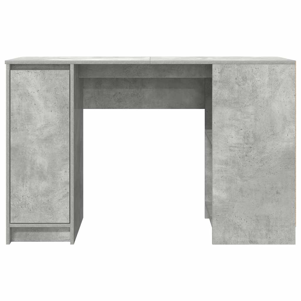 skrivebord 120x42x76 cm konstrueret træ betongrå