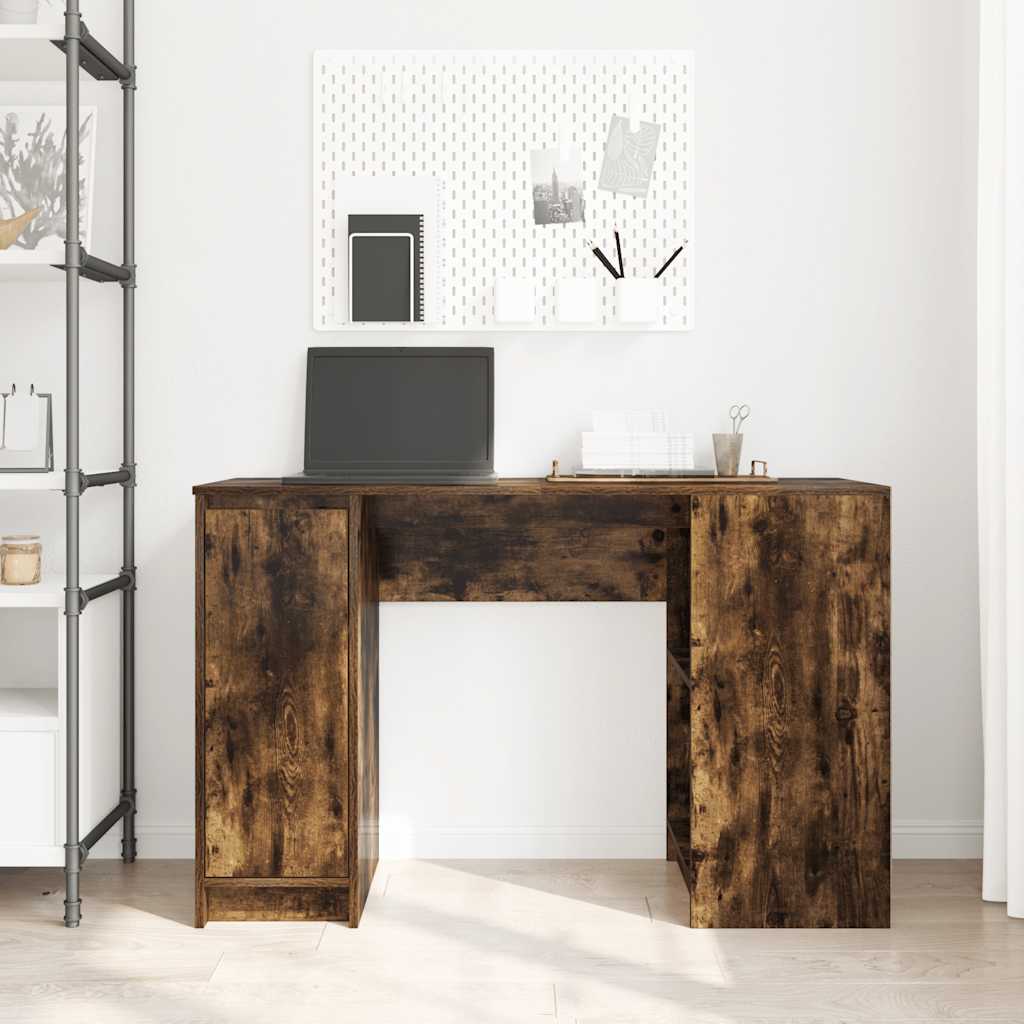 skrivebord 120x42x76 cm konstrueret træ røget egetræsfarve