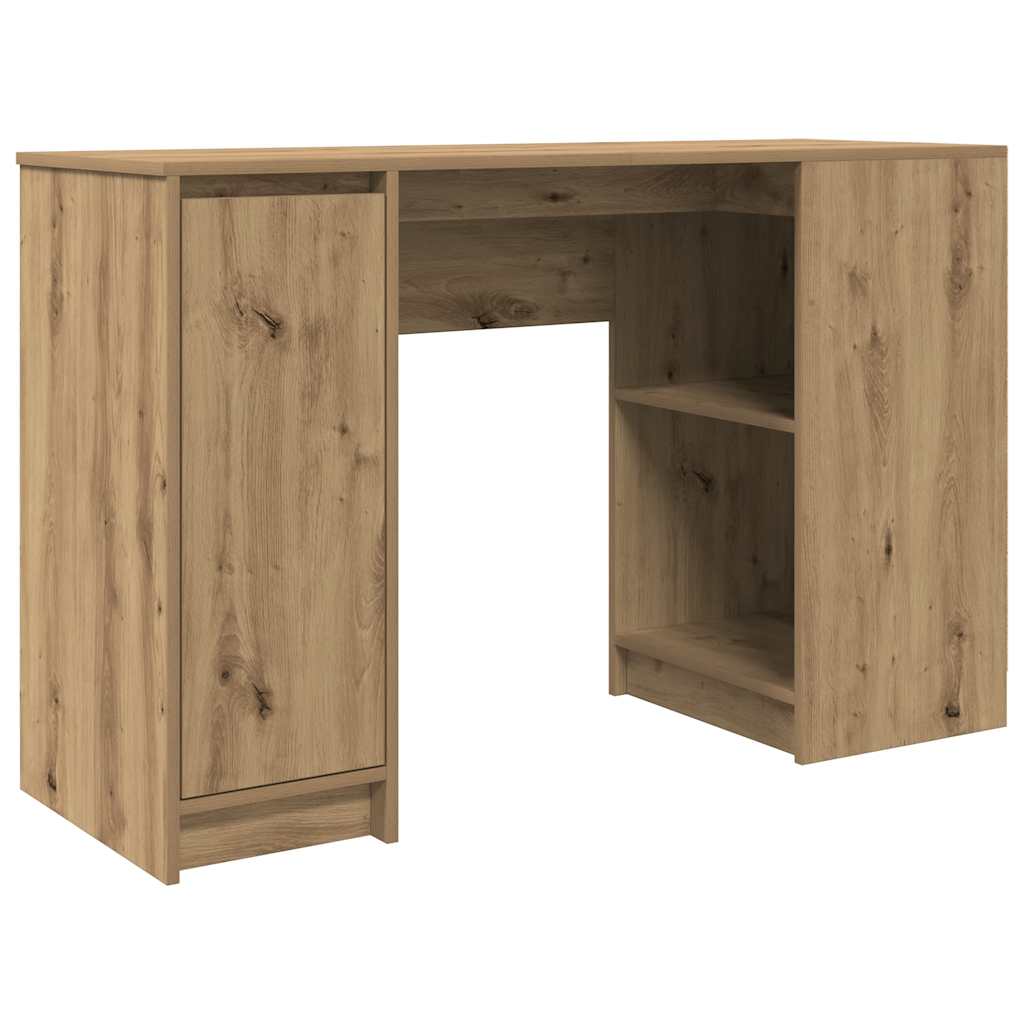 skrivebord 120x42x76 cm konstrueret træ kunsteg