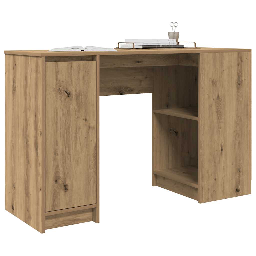 skrivebord 120x42x76 cm konstrueret træ kunsteg