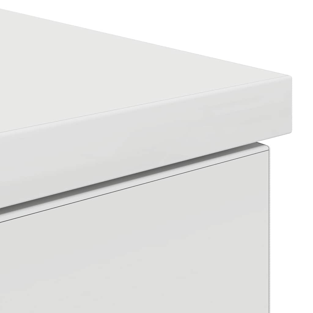skrivebord 86x49x76 cm konstrueret træ hvid