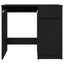 skrivebord 86x49x76 cm konstrueret træ sort-eg