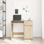 skrivebord 86x49x76 cm konstrueret træ sonoma-eg