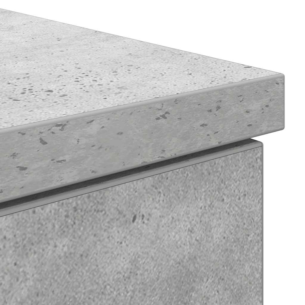 skrivebord 86x49x76 cm konstrueret træ betongrå