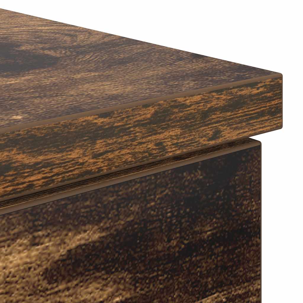 skrivebord 86x49x76 cm konstrueret træ røget egetræsfarve