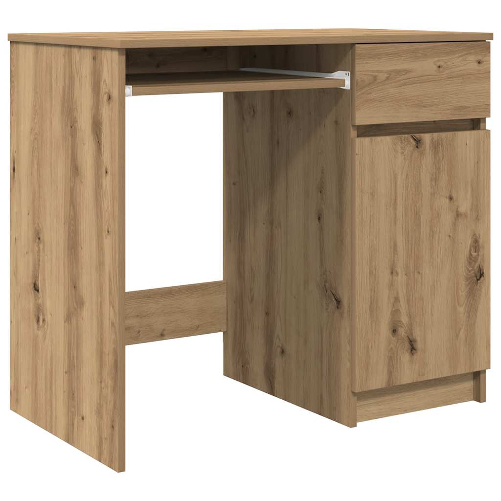 skrivebord 86x49x76 cm konstrueret træ kunsteg