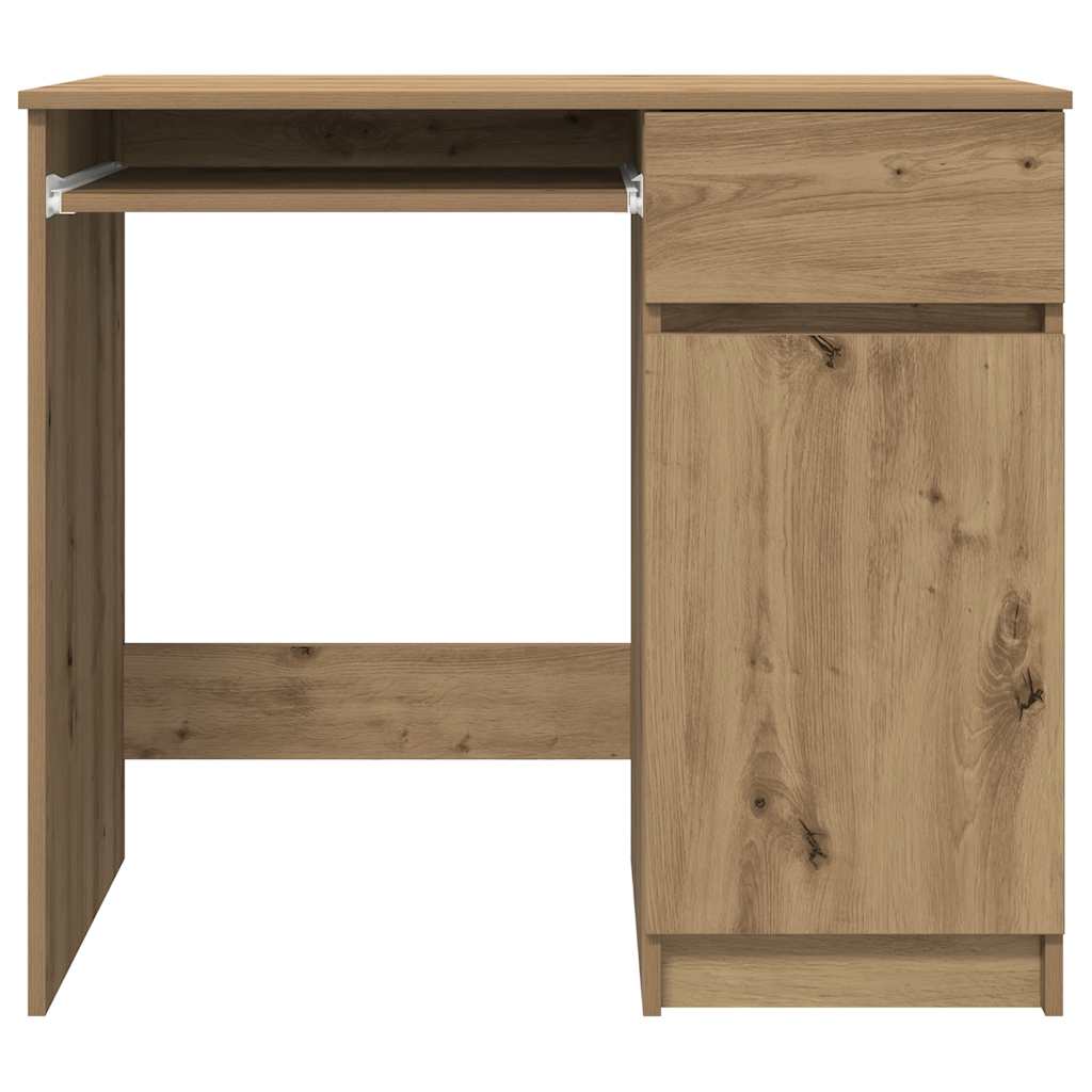 skrivebord 86x49x76 cm konstrueret træ kunsteg