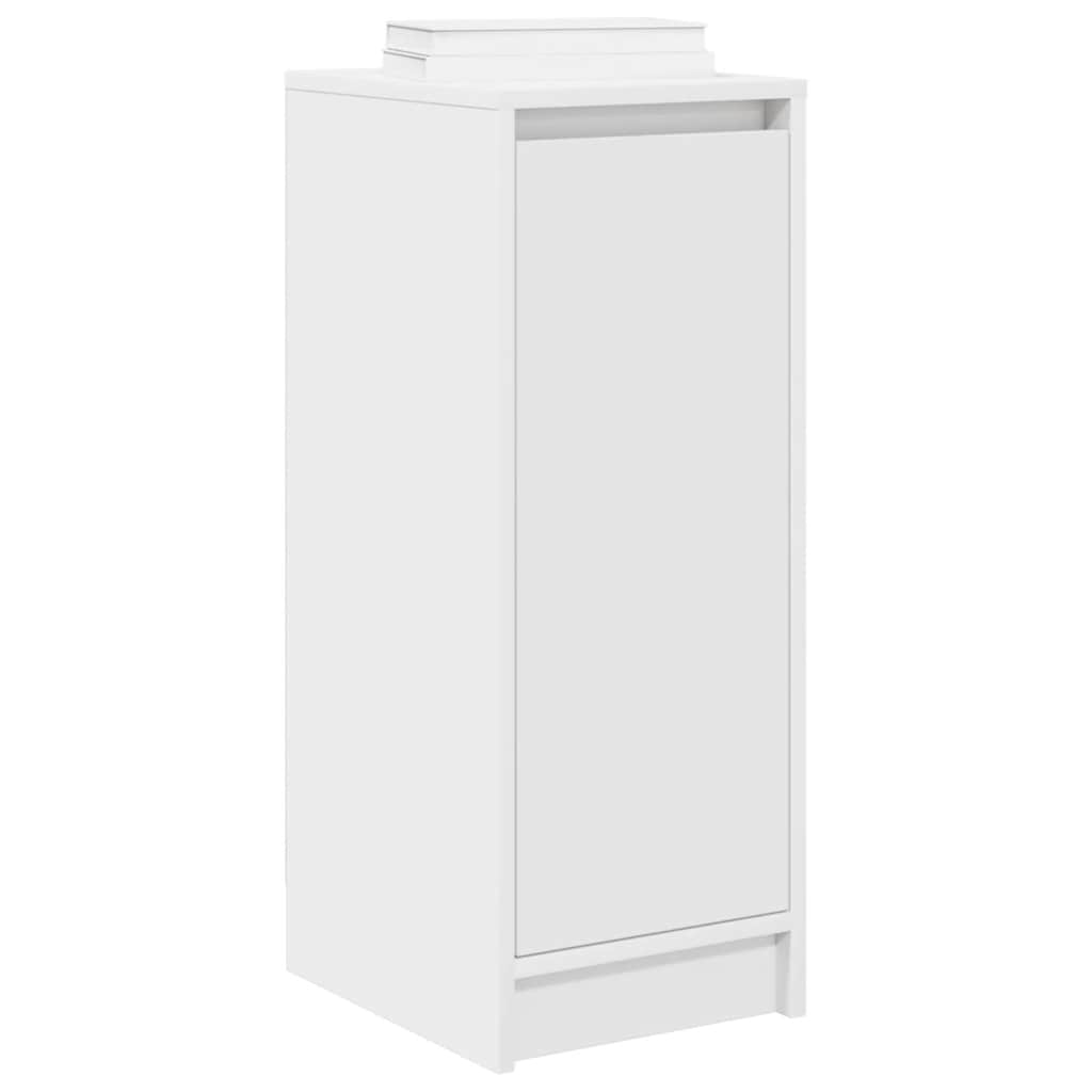 skoreol 29,5x34x76 cm konstrueret træ hvid