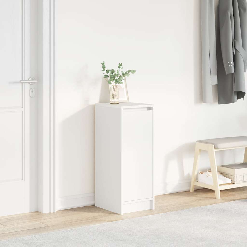 skoreol 29,5x34x76 cm konstrueret træ hvid