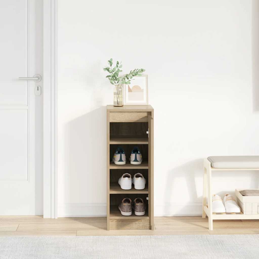 skoreol 29,5x34x76 cm konstrueret træ sonoma-eg