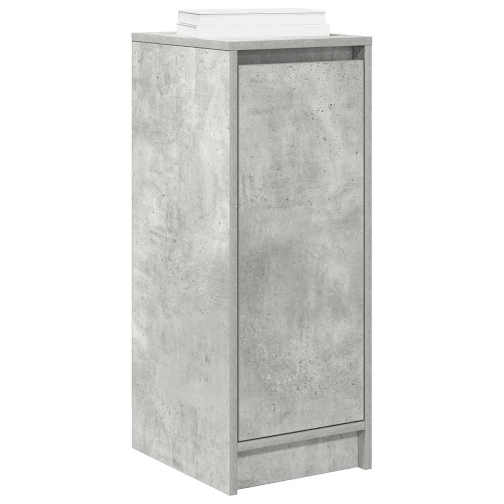 skoreol 29,5x34x76 cm konstrueret træ betongrå