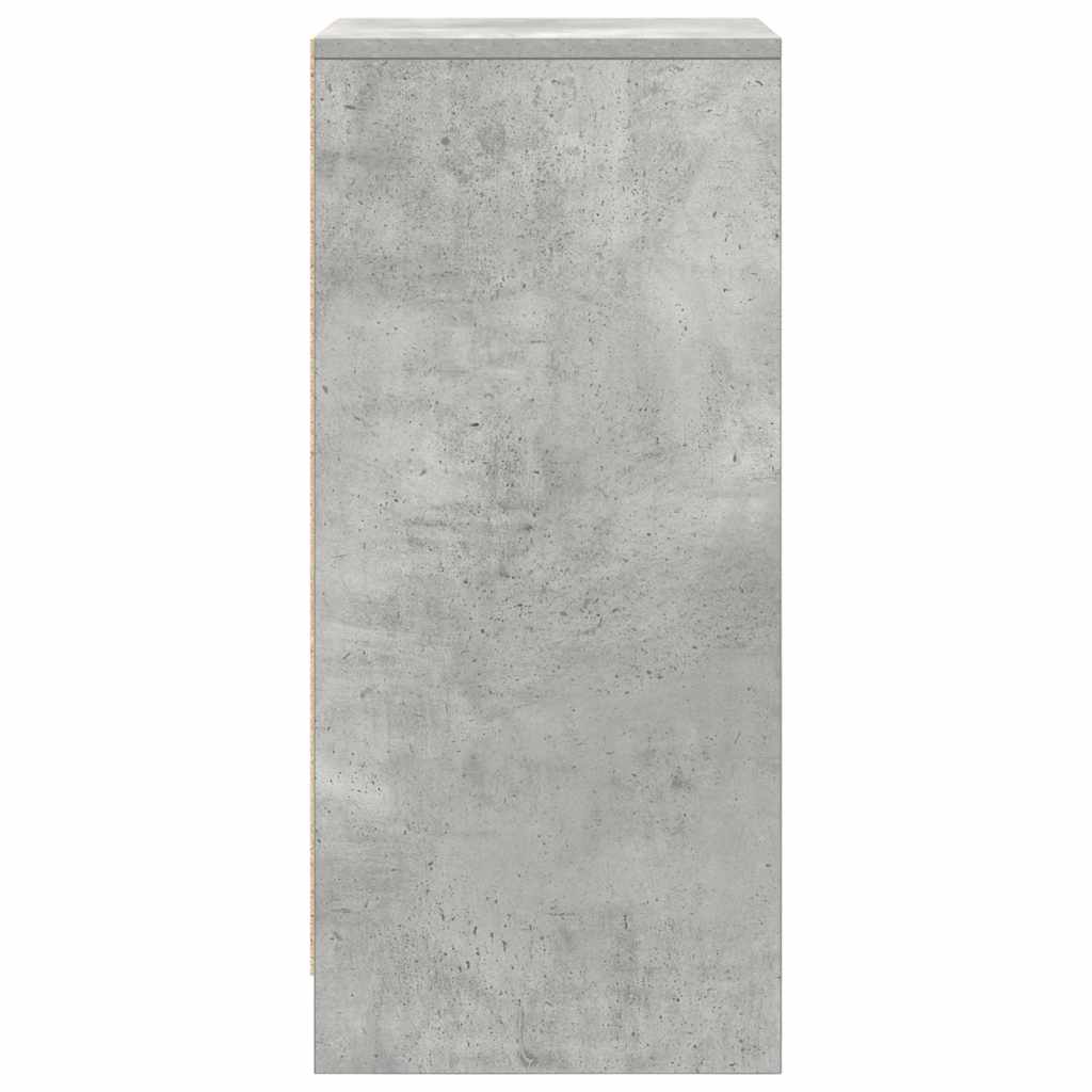 skoreol 29,5x34x76 cm konstrueret træ betongrå