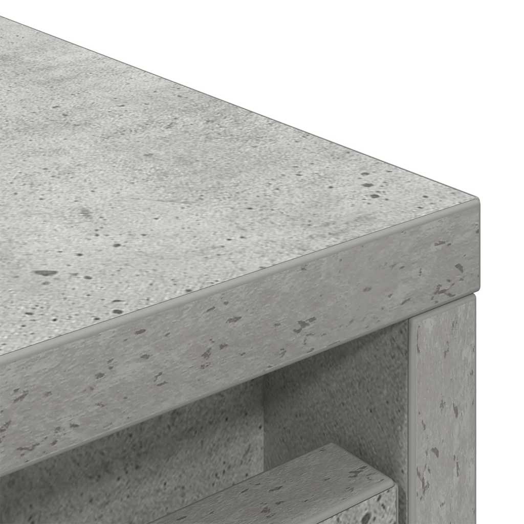 skoreol 29,5x34x76 cm konstrueret træ betongrå