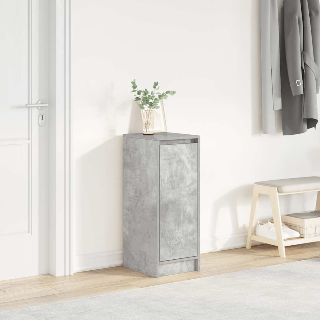 skoreol 29,5x34x76 cm konstrueret træ betongrå