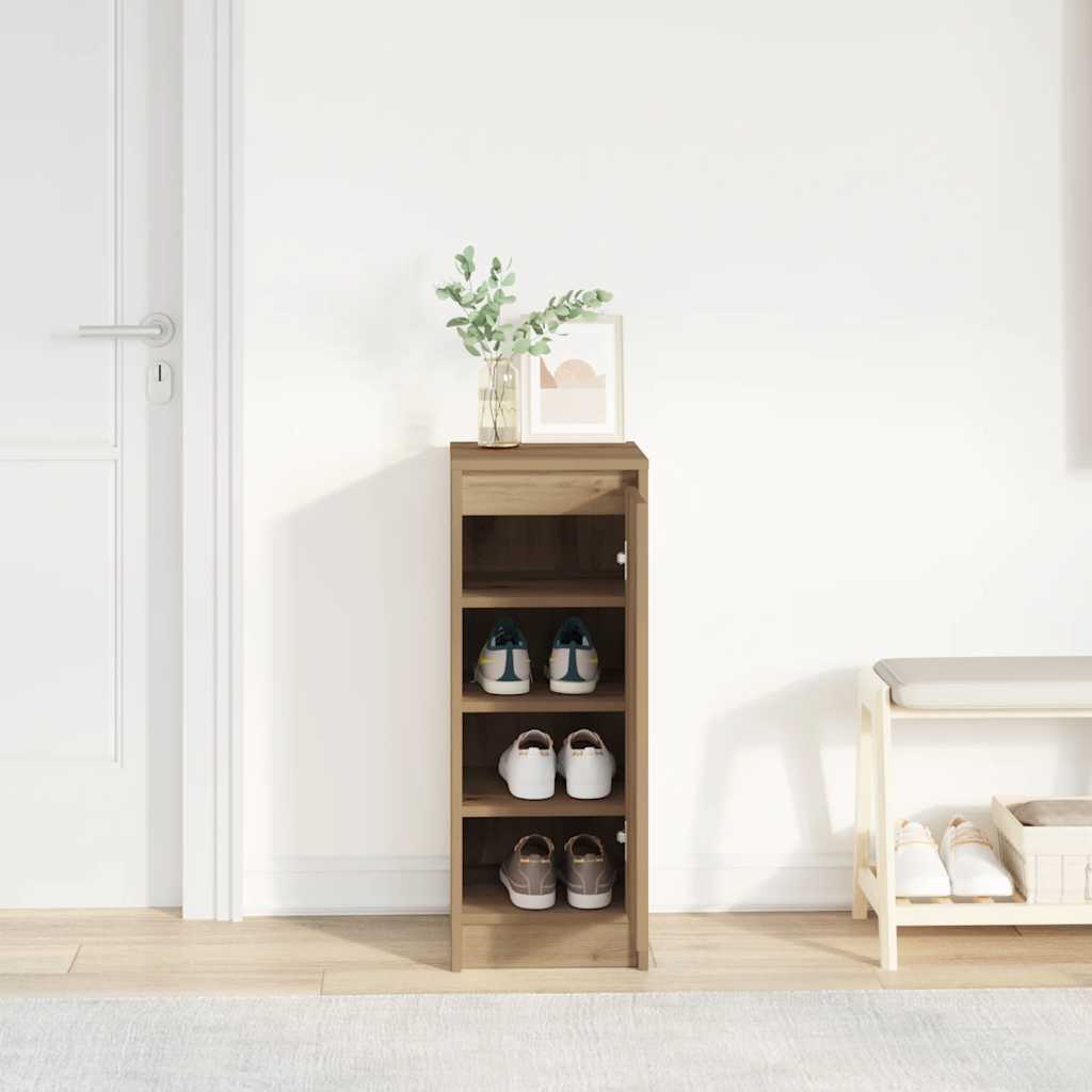 skoskab 29,5x34x76 cm konstrueret træ kunsteg